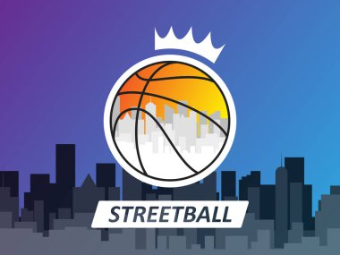 Basketbol Logo simge tasarlamak vektör