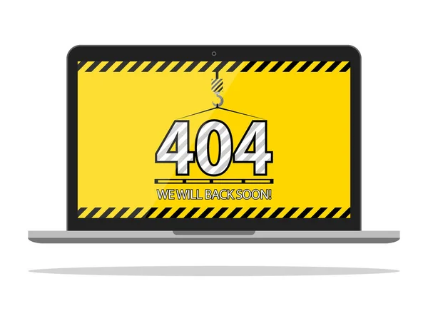 Stecker Und Steckdose Unplugged Flache Ausführung 404 Fehler — Stockvektor