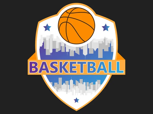 Μπάσκετ Λογότυπο Εικονίδιο Εικονογράφηση Διάνυσμα — Διανυσματικό Αρχείο
