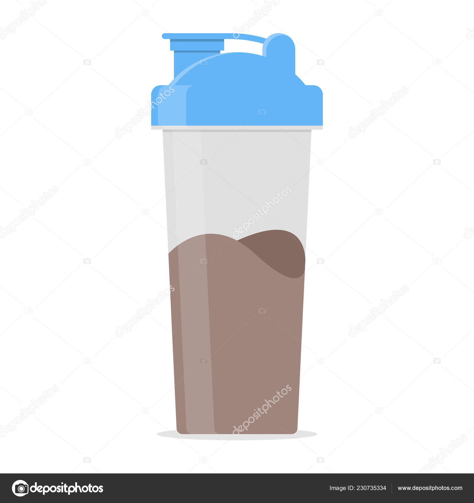Protein Shaker Vector Icon Illustration Stock Vector Image by
