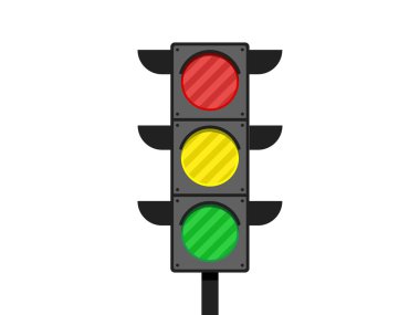 Trafik lambası, vektör çizim