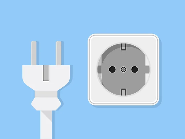 Elektrischer Stecker Illustration Vektor Symbol — Stockvektor