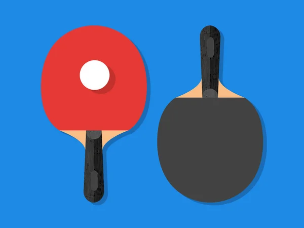 Conception Ping Pong Table Raquettes Pour Ping Pong Illustration Vectorielle — Image vectorielle