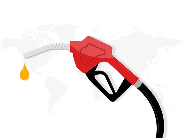 Bomba Gasolina World Wide Illustration Vector — Vetor de Stock