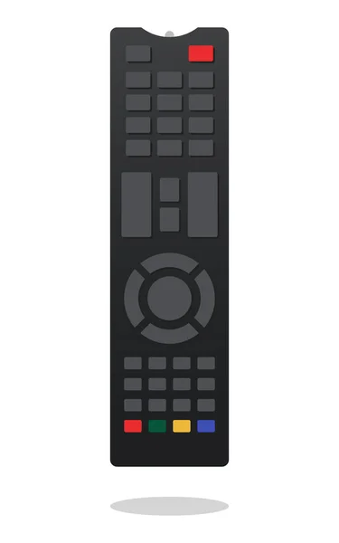 Télécommande Pour Media Center Icône Plate Symbole Contrôleur Infrarouge Illustration — Image vectorielle