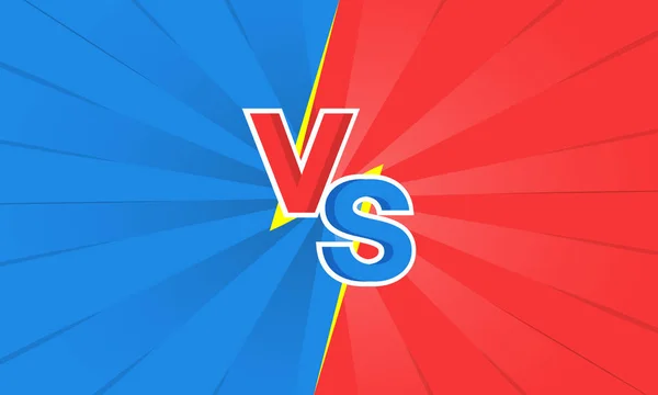 Versus VS letters fight backgrounds in flat style design with lightning. Vector illustration