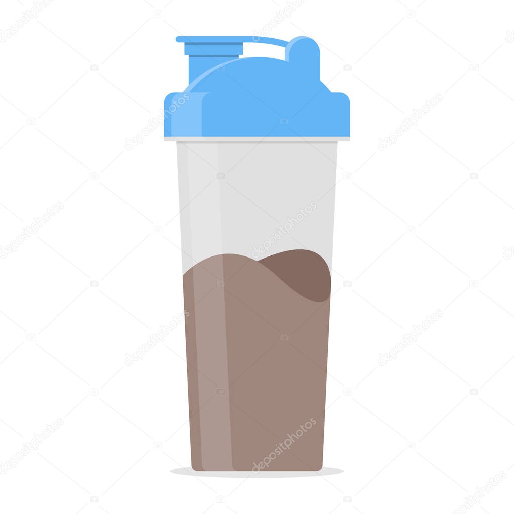 Protein Shaker Vector Icon Illustration