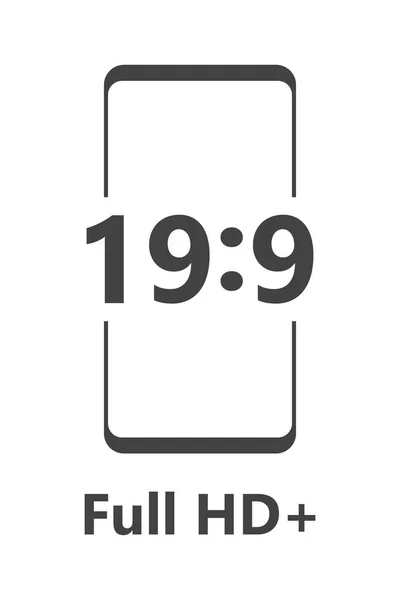 スマート フォンの画面アスペクト比のアイコン ベクトル — ストックベクタ
