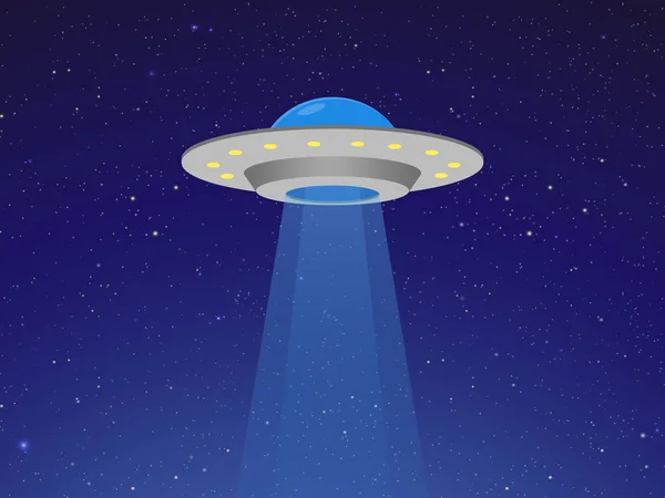 Ufo uzay gemisi uçan vektör simge uçan