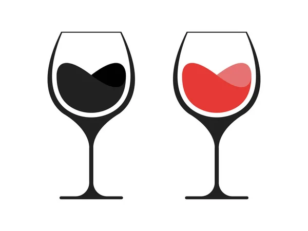 Набор Glass Wine Icon Vector — стоковый вектор