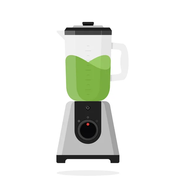 Blender Illustration Mit Grünem Smoothie Vektorsymbol — Stockvektor