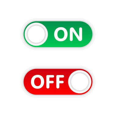 Açma ve Kapatma Geçiş düğmesi vektörü