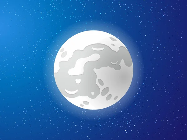 Σελήνη Εικόνα Εικονίδιο Ιδέα — Διανυσματικό Αρχείο