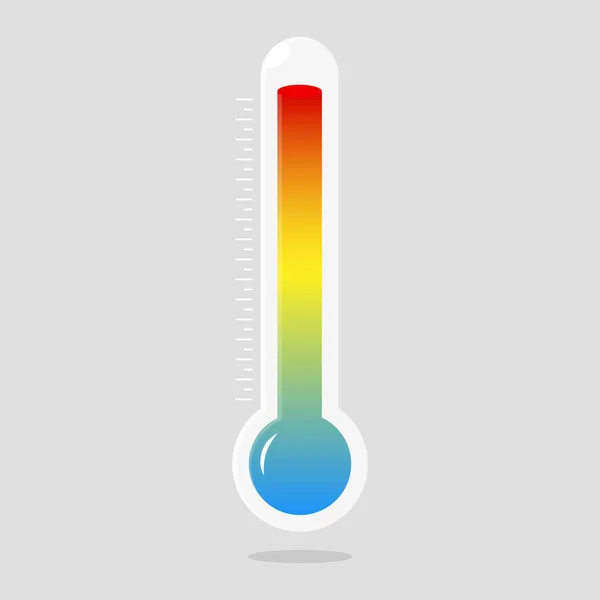 Farklı Bölgelere Sahip Termometre Simgesi Vektör — Stok Vektör