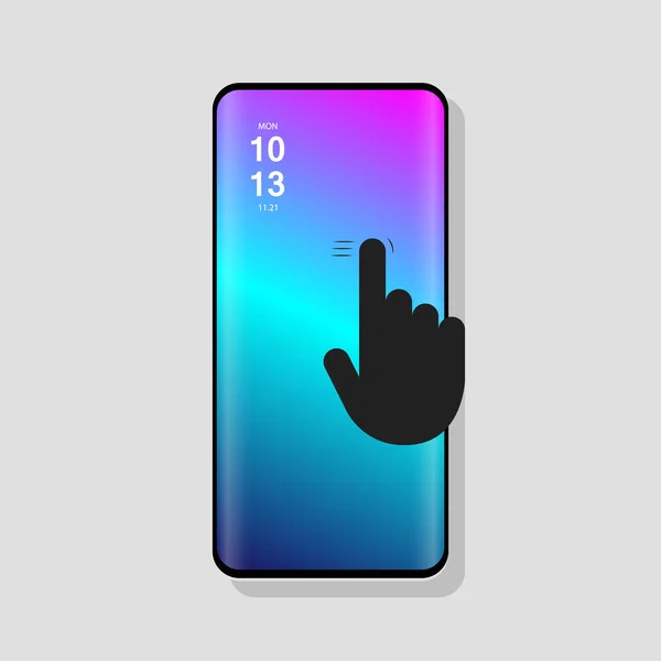 Ícones Gesto Touchscreen Para Smartphones Vector Icon —  Vetores de Stock