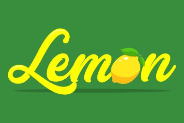 Taze limon meyveleri, vektör çizimleri koleksiyonu