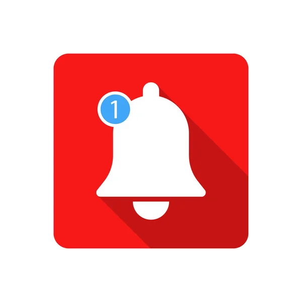 Bell Notificación Signo Exclamación Icono — Vector de stock