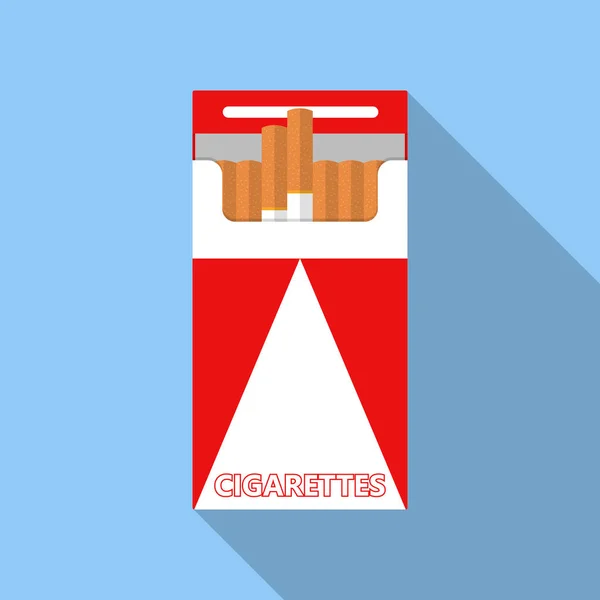 Ilustração Vetor Ícone Bloco Cigarro — Vetor de Stock