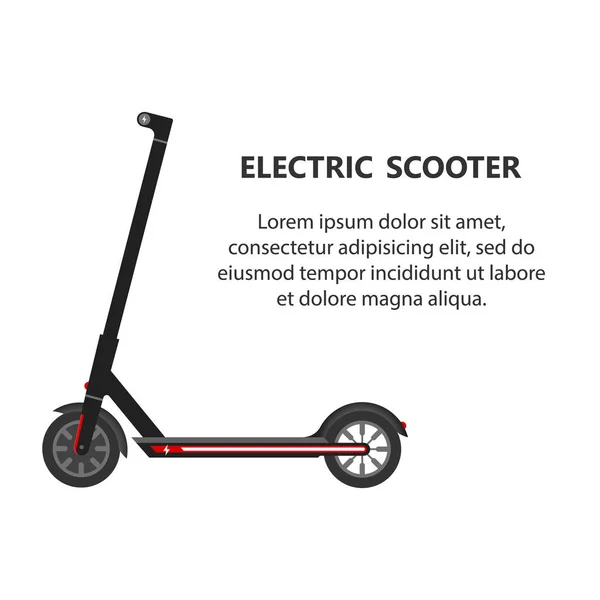 Vecteur Illustration Icône Logo Scooter Électrique — Image vectorielle