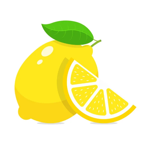 Frutas Frescas Limón Colección Ilustraciones Vectoriales — Vector de stock