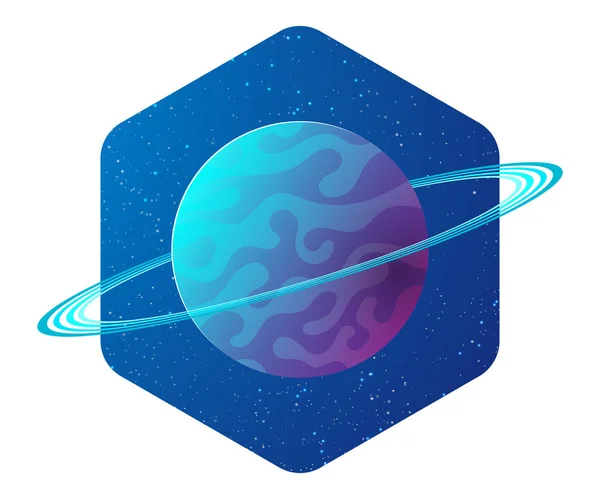 Planet in Space Concept Planet Illustration Vector