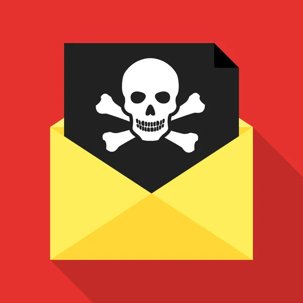 Virus Malware Mail Betrug Mail Spam Phishing Betrug Hacker Angriff — Stockvektor