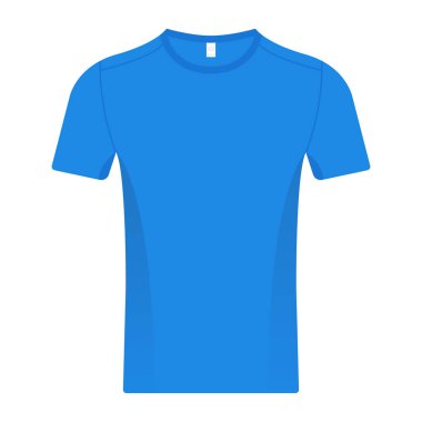 Mavi tişört Boş Çizim Vektörü