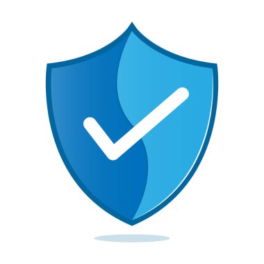 Kalkan ve İşaretleme Simgesi Çizim Vektörü