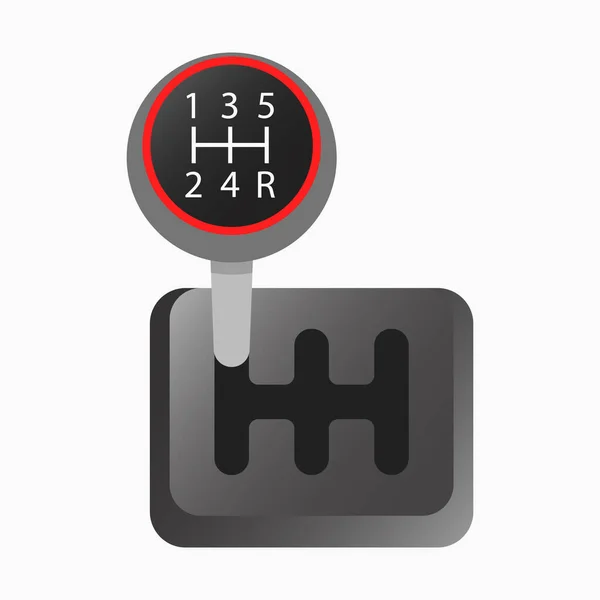 Speed Shifter Getriebe Illustration Vector Icon — Stockvektor