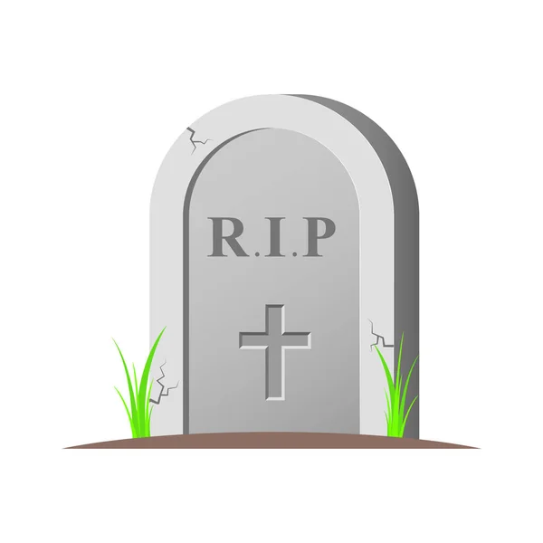 Tombstone Illustration Vector — ストックベクタ