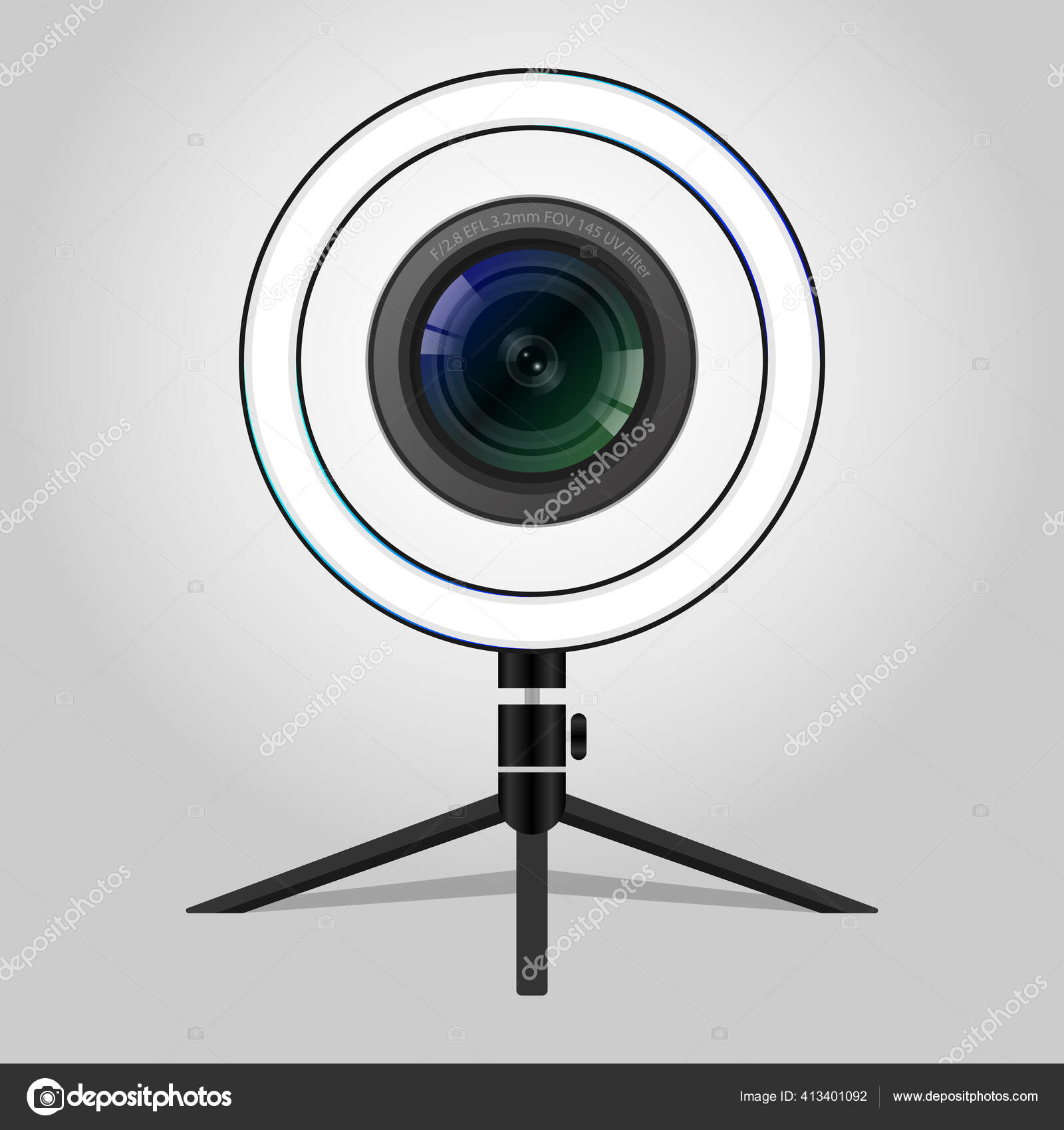 Professional Photo Ring Light Icon Photostudio Light Led Ring Stand Stock  Vector Image by ©AntonioFrancois #413401092