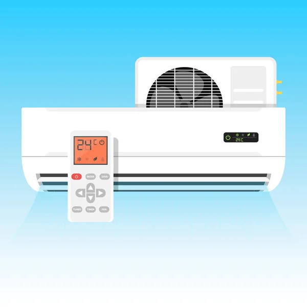 Climatiseur Icône Vent Vectoriel Illustration — Image vectorielle