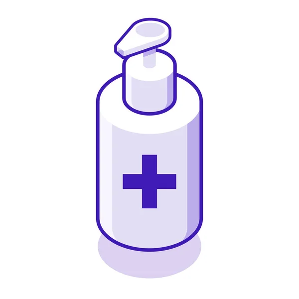 Händedesinfektionsmittel Hygieneprodukt Sanitizer Flasche Illustration Vector — Stockvektor