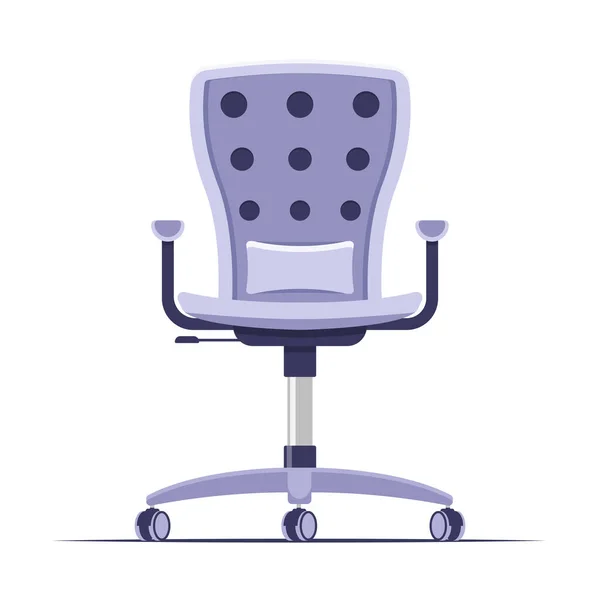 Cadeira Escritório Design Plano Ícone Vetor —  Vetores de Stock