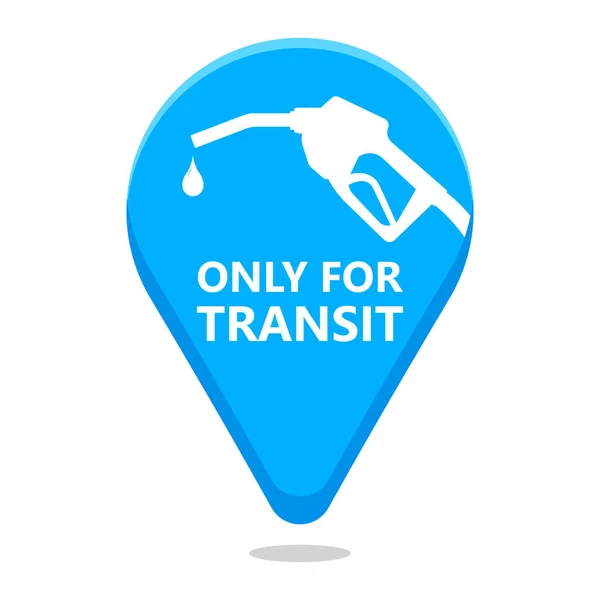 Seulement Pour Transit Signe Illustration Simbol Vecteur — Image vectorielle