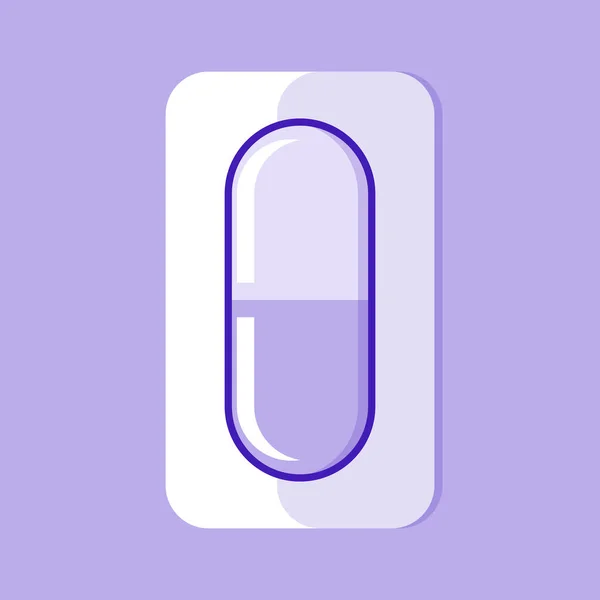 Illustration Des Pille Medizin Vektor Symbols — Stockvektor