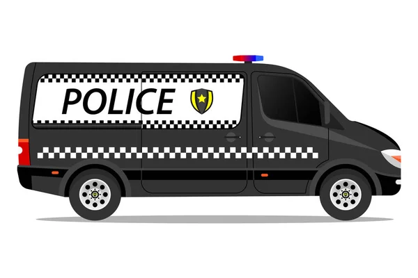 Van Moderne Police Illustration Vectorielle Sur Fond Blanc — Image vectorielle