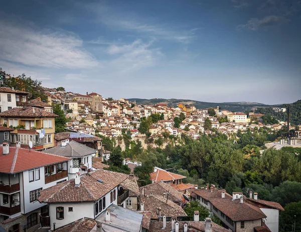 Evlerden Veliko Tarnovo Bulgaristan Eski Şehirde — Stok fotoğraf