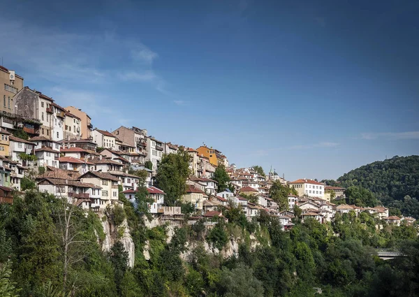 Evlerden Veliko Tarnovo Bulgaristan Eski Şehirde — Stok fotoğraf