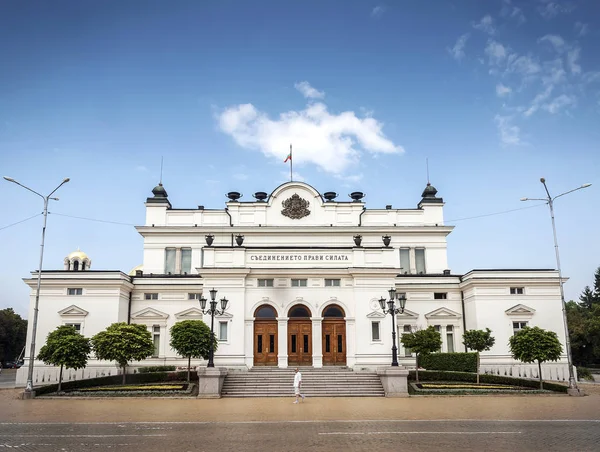 Assembleia Nacional Edifício Famoso Marco Cidade Central Sofia Búlgara — Fotografia de Stock