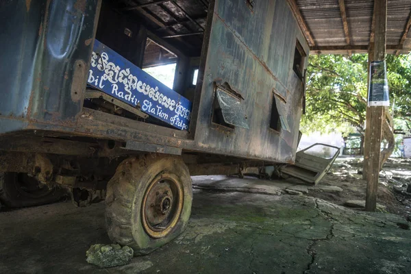 Pol Pot Alter Mobiler Khmer Rouge Radio Station Truck Auf — Stockfoto