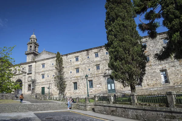 Zabytkowe Stare Miasto Obszar Budynku Santiago Compostela Hiszpania — Zdjęcie stockowe