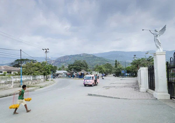 Уличная Сцена Центре Города Dili Городской Дороге Востоке Timor Leste — стоковое фото