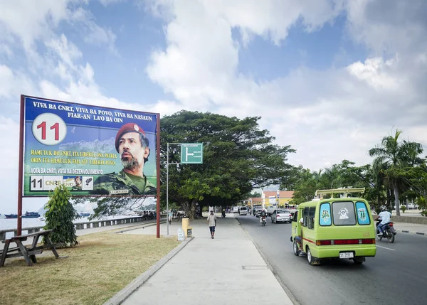 Ulicy Sceny Road City Downtown Dili Timorze Wschodnim — Zdjęcie stockowe