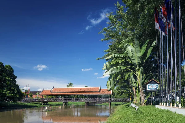 Río Siem Central Cosechar Casco Antiguo Zona Turística Camboya Cerca —  Fotos de Stock