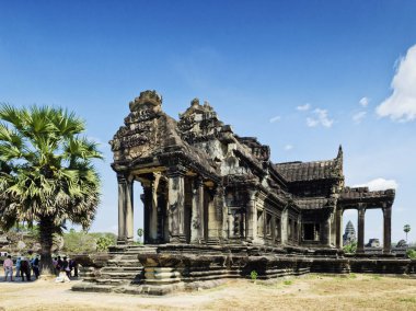 ankgor wat ünlü Budist eski Simgesel Yapı tapınak kalıntıları ayrıntı siem yakınındaki biçmek Kamboçya