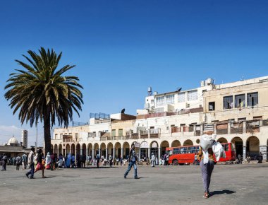 asmara şehir Eritre Alışveriş Merkezi Pazar caddede
