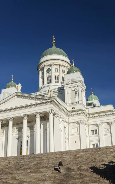 Helsinki City Cathedral Landmark Senate Square Finland — Stock Photo, Image