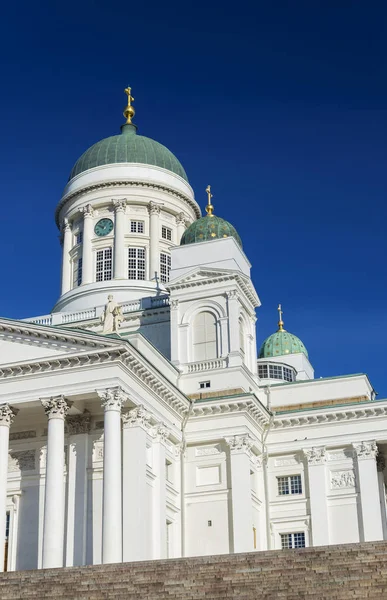 Helsinki City Katedra Landmark Senacie Kwadratowych Finlandii — Zdjęcie stockowe