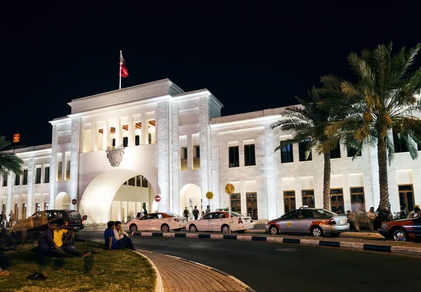 Berömda Bab Bahrain Fyrkantig Landmark Centrala Manama Gamla Stad Natten — Stockfoto